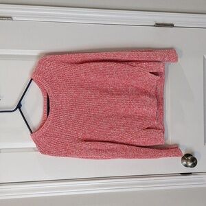 GAP 100% COTTON Long Sleeve Pullover Pink Knit Sweater Small